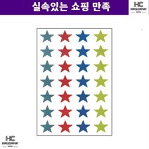 인형꾸미기 칭찬 사무실 별모양 오색스티커 315-7 7매 유치원 교구재료 다꾸 동그라미, 본상품선택
