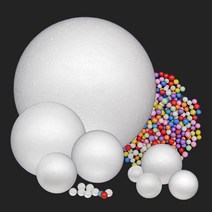스티로폼공 우드락볼 304050607080100mm 발포입자, 스티로폼공 60mm