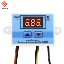 온도 스위치 12v 24v 110v 220v led 디지털 온도 컨트롤러 온도 조절기 온도 조절기 센서 미터 인큐베이터 냉장고 난방 냉각, 교류 110v 220v, 1개