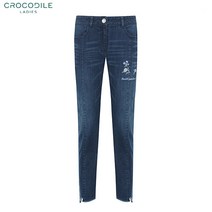언발컷팅 일자핏 데님팬츠 CL9SDP102
