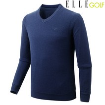 [엘르골프] (남성)캐시미어혼방브이넥티셔츠_6E73251