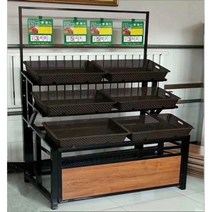 신선 야채 과일 디스플레이 진열대 선반 매대 슈퍼마켓 마트 업소용 청과 농산, 브라운  세트 상자6개