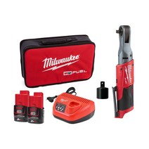 밀워키 M12 FIR38-302B FUEL 충전 임팩 라쳇 세트 38인치, 1개