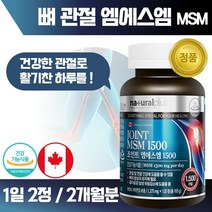 식약처 인증 캐나다 생산 직수입 엠에스엠 120정 약 2개월분 . MSM 관절 연골 뼈 건강 도움 골다공증 발생 위험 감소 건강 기능 식품 남성 여성 중년 노년 노인, 1통 120정 2개월분