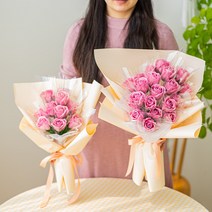 돈꽃다발 비누 돈다발 + 3종 사은품, 15송이, 원톤 퍼플 장미