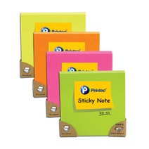 프린텍 형광 스티키노트 N7676 76*76mm, 형광주황(N7676O)
