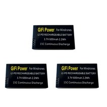 리포배터리 rc카 드론 인산 철 충전기 무선 3.7v 600mah 교체 리포 배터리, 3개, 협력사