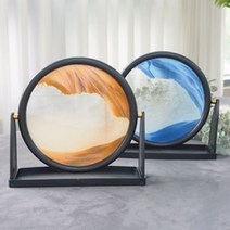 3D 모래시계 액자 대 카페소품 성의있는선물 그림 오피스텔 집꾸미기소품 거실 하우스꾸미기, 오렌지