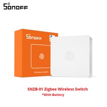 SONOFF SNZB-01 Zigbee 무선 스위치 스마트 홈 스위치 e-WeLink 앱의 배터리 부족 알림 SONOFF ZBBridge IFTTT와 작동, 01 SNZB-01
