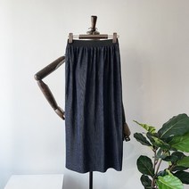 벨벳 벨로아 블링 밴딩 플리츠 미디 롱 스커트 5컬러