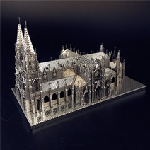 메탈 퍼즐 mmz 모델 nanyuan 3d 퍼즐 금속 조립 모델 st. 패트릭의 대성당, 없음