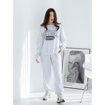 여자 트레이닝세트 맨투맨 조거팬츠 여성 봄 트레이닝복 영문프린트 면 츄리닝 3컬러