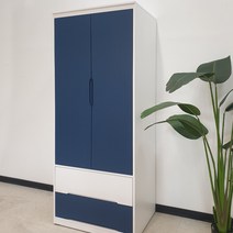 부천 가구 베네디르 클로버 원목 주니어 옷장, 네이비