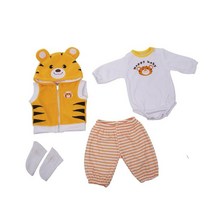 [브리튼] 애착인형 리본돌남아 여아용 유아용 인형 드레스 의류 세트 50cm, [01] suit 1820 doll, [02] style 2