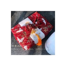 일본식 옷감 면화 클래식 전통 스타일 벚꽃 인쇄 꽃 선물 상자 포장 많은 용도115589, 70x70cm, s23