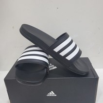 아디다스 ADIDAS 퍼포먼스 gz5891 아딜렛 컴포트 슬라이드 검정 삼선 슬리퍼