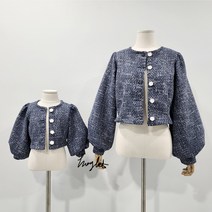 Hoglet(호글렛) 몽쉘자켓 여아자켓 유아자켓 여성자켓 맘커플옷 엄마와딸 커플옷 가족원피스 맘커플룩 패밀리룩 커플룩 가족세트