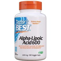 Doctors Best Best 알파 리포산 600mg 식물성 캡슐 60개
