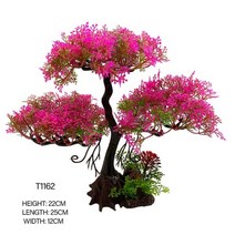 수족관 장식 인공 플라스틱 소나무 액세서리 홈 정원 수생 애완 동물 용품, T1162