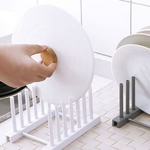 마이몰12 6구 주방 접시꽂이 화이트 그릇정리선반 설거지건조대