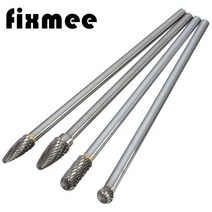 로터리바 1pc 6mm 생크 150mm 긴 카바이드 로터리 파일 밀링 커터 로터리 버, 10mm f