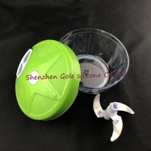 30pcs 수동 식품 쵸퍼 가정용 야채 슈레더 다기능 푸드 프로세서 육류 기계 크러셔 블렌더, 03 green