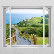 cr800-제주도의산책로_창문그림액자, A타입내부창문형