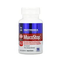 Enzymedica 엔지메디카 MucoStop 뮤코스탑 96 캡슐 리파아제 프로테아제 함유