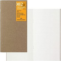 다이어리 속지 내지 트래블러스 노트 리필 경량 종이 2권팩 레귤러 사이즈 14287006 일본 직배송, 방안, 단품