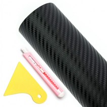 자동차 카본 스티커 랩핑 시트지 필름 3D 무광 30*100cm, 단품