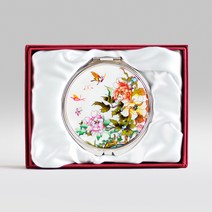 담아 전통 자개손거울 (목단)