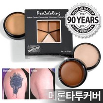 메론 타투커버링크림 파운데이션스펀지브러쉬컨실러, 10 메론 셀레브레 크림 파운데이