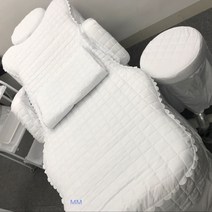 미용 무늬 자수 침대 덮개 6개 세트 포함 팔걸이 베개 걸상