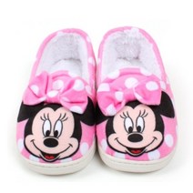 미니마우스 도트리본 방한실내화