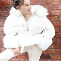 모로코코 스트링 페이크 에코퍼 점퍼 2color 페이크퍼 숏점퍼패딩숏패딩