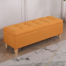 베드벤치 침대스툴 배드벤치 거실벤치 보조테이블 침대 스툴 현관벤치 수납벤치, 가로 150 세로 40 높이 42, 귤색