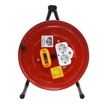 오토캠핑장 공연 행사장 전기 연장용 자동누전 차단형 릴케이블 30M 전선 릴콘센트