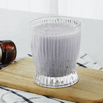 루시드랩 내열 강화 유리컵 주름 온더락 4개, 투명 285ml 4개