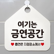 제제데코 부재중 외출중 자리비움 휴무 셀프 매장 화장실 금연 금지 안내판 안내표지판 288여기는금연공간 오각20cm, 288여기는금연공간 오각형 단면(포맥스 화이트+문구 블랙), 1개