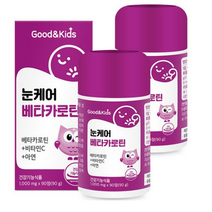내츄럴플러스 굿앤키즈 눈케어 베타카로틴 90g, 90정, 4개