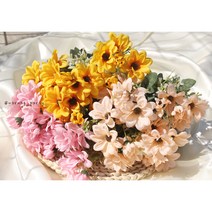 고급스러운 조화 인테리어 소품 꽃꽂이 셀프 100일 돌상 안개꽃 딜리아 양귀비 데이지 들국화 코스모스