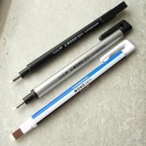 톰보 모노 제로 라운드 샤프식 지우개, 실버, 1개