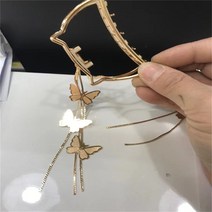 긴머리집게핀 빈티지 금속 나비 헤어 클로 황금 크랩 클립 술 여자 액세서리 미끄럼 방지 논슬립 안전