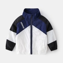 뽀뽀뽀 아동복 유아 가을 바람막이 아동 캐주얼 남아 배색 점퍼 아기 옷