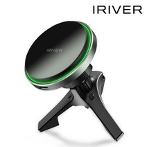 아이리버 맥세이프 차량용 핸드폰 고속 무선충전 거치대 충전기 고충, 맥세이프 고속 무선충전 거치대 ICR-M1