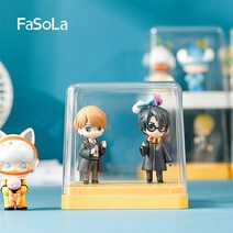 이케아 파솔라 미니어쳐 투명케이스 다크옐로우 13x13x13cm ABS