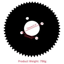휴대용 자전거 고 카트 드리프트 트라이크 쿼드 ATV 60T 리어 스프로킷 키트 51mm 핏 35 체인