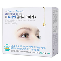 지엠팜 더루테인 알티지 오메가3 루테인지아잔틴 일일최대 함유 눈건강 72g 60캡슐 2개입
