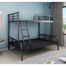 어른2층침대 캐주얼 디자인 이중 침대 떨어짐 방지, 위 1.0m 아래 1.35m