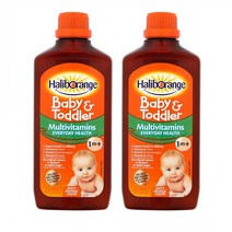Haliborange 하리브오렌지 베이비 토들러 아기 리퀴드 액상 멀티비타민 250ml 2팩, 1개